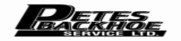 Petes Backhoe Service Ltd.